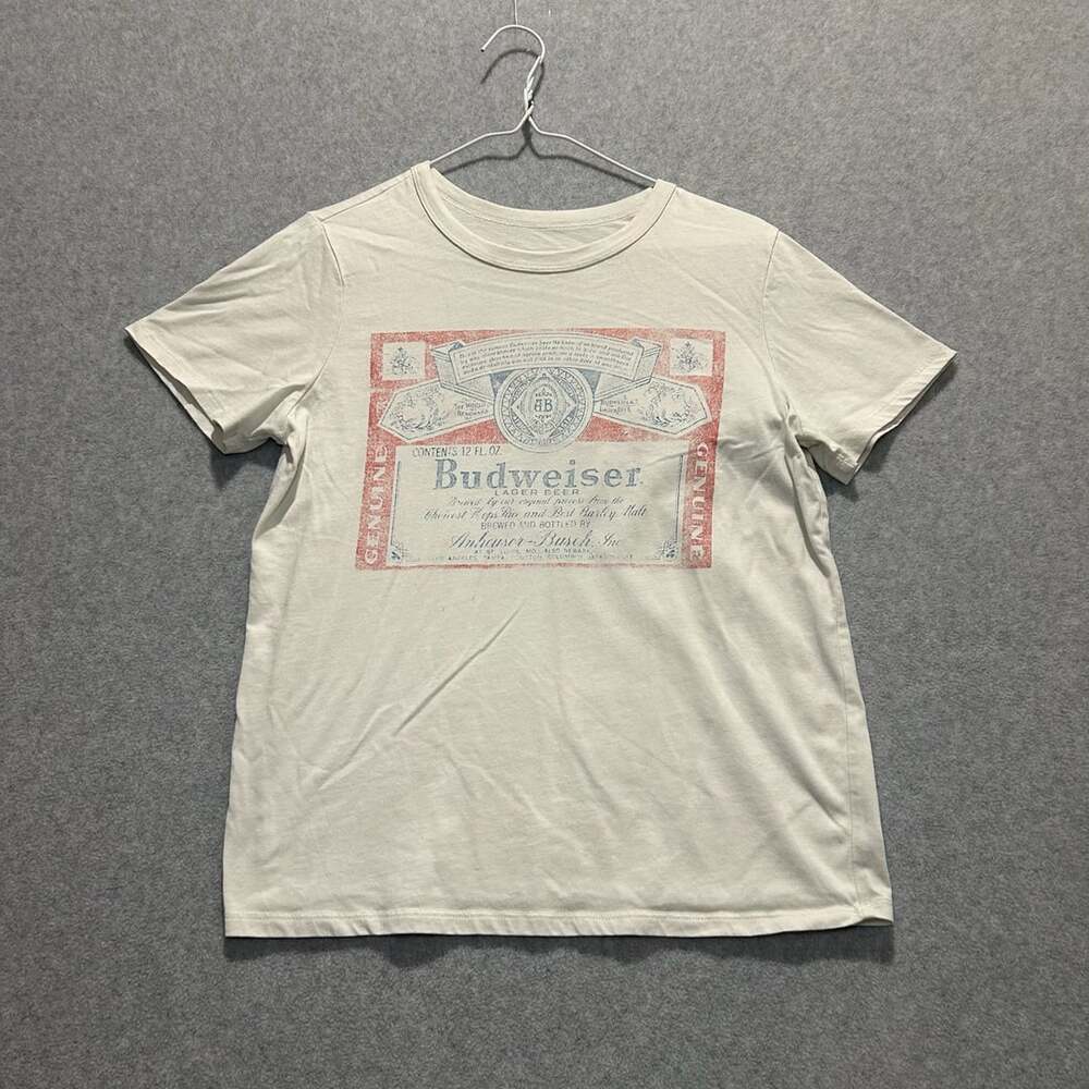 Vintage Budweiser Beer Logo Graphic T-Shirt Size S